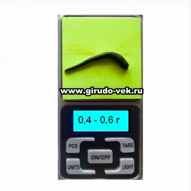 Пиявка средне-мелкая 0,4 - 0,6г.